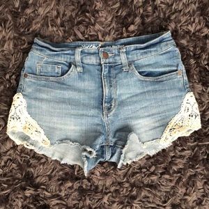 Denim shorts